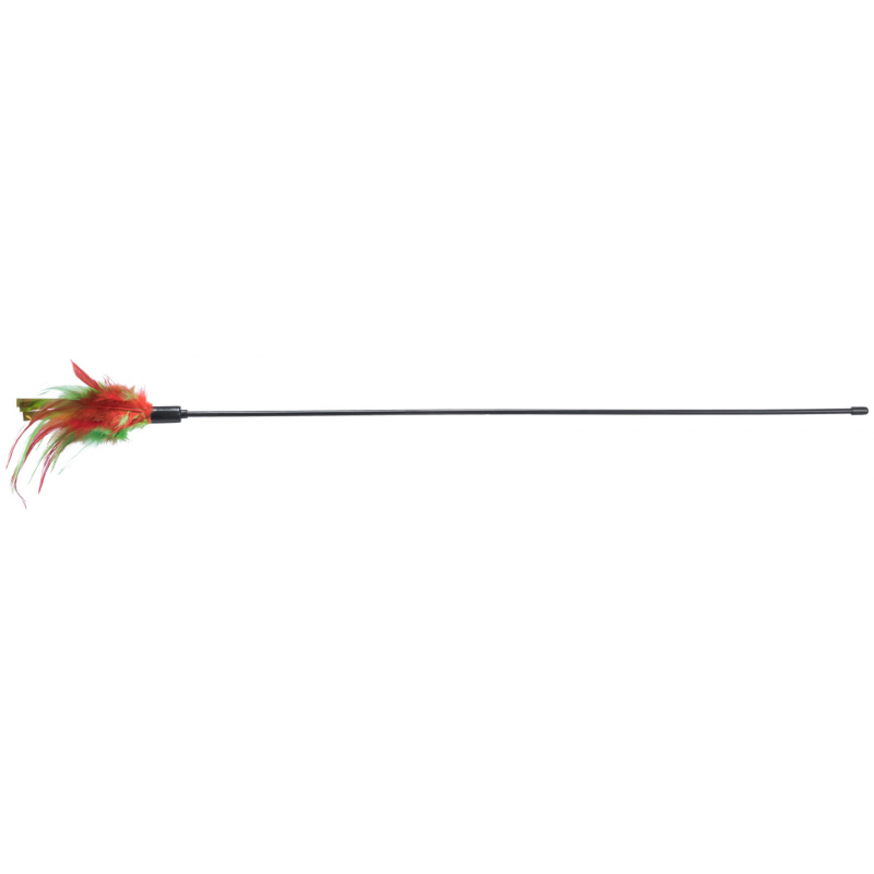Xmas rod - vánoční hrací prut s peříčky, 50 cm, plast