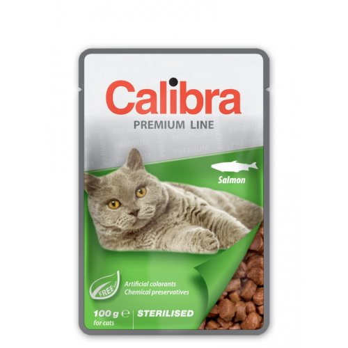 Calibra Cat  kapsa Premium Sterilised Salmon 100g (min. odběr 24 ks)