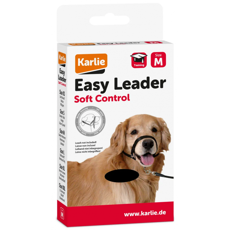 Ohlávka proti táhnutí Easy leader černá M Karlie
