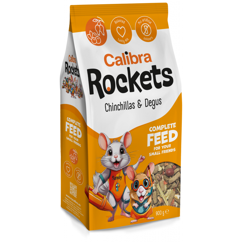 Calibra Rockets Mix Chinchillas & Degus 900g