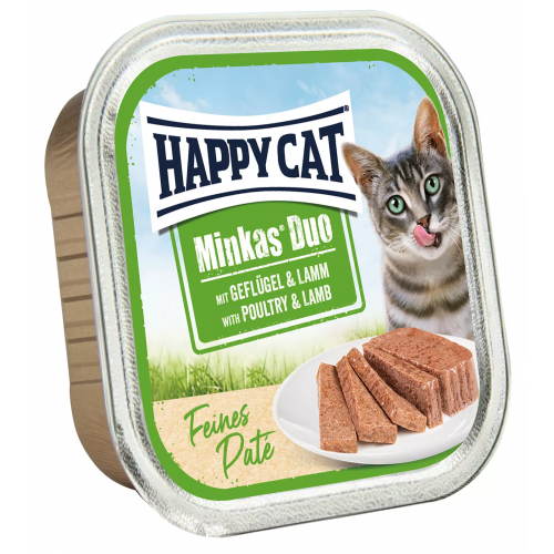 Happy Cat Minkas Duo Geflügel & Lamm Paté 100 g