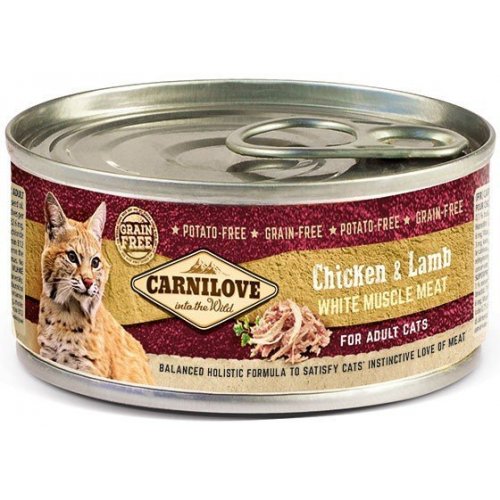 Carnilove White konz Muscle Meat Chicken&Lamb Cats 100g