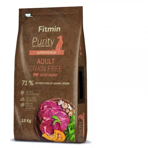 Fitmin Purity Dog Grain Free Adult Beef 12kg