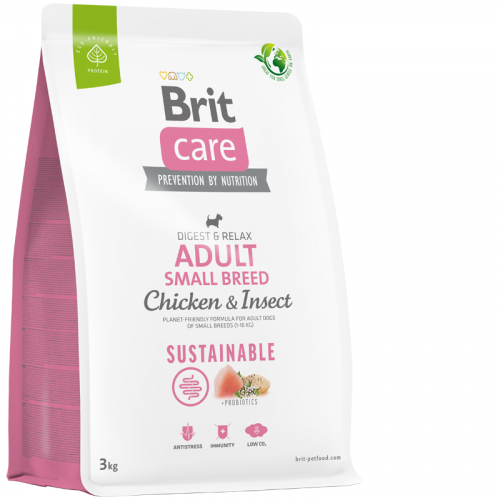Brit Care Dog Sustainable Adult Small Breed 3 kg NEW
