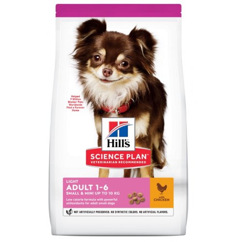 Hill's Can.Dry SP Light Adult Small&Mini Chicken 6kg