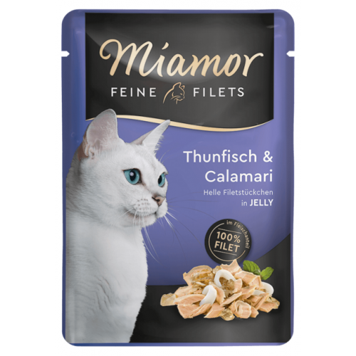 Miamor Cat Filet kapsa tuňák+kalamáry v želé 100g (min. odběr 24 ks)