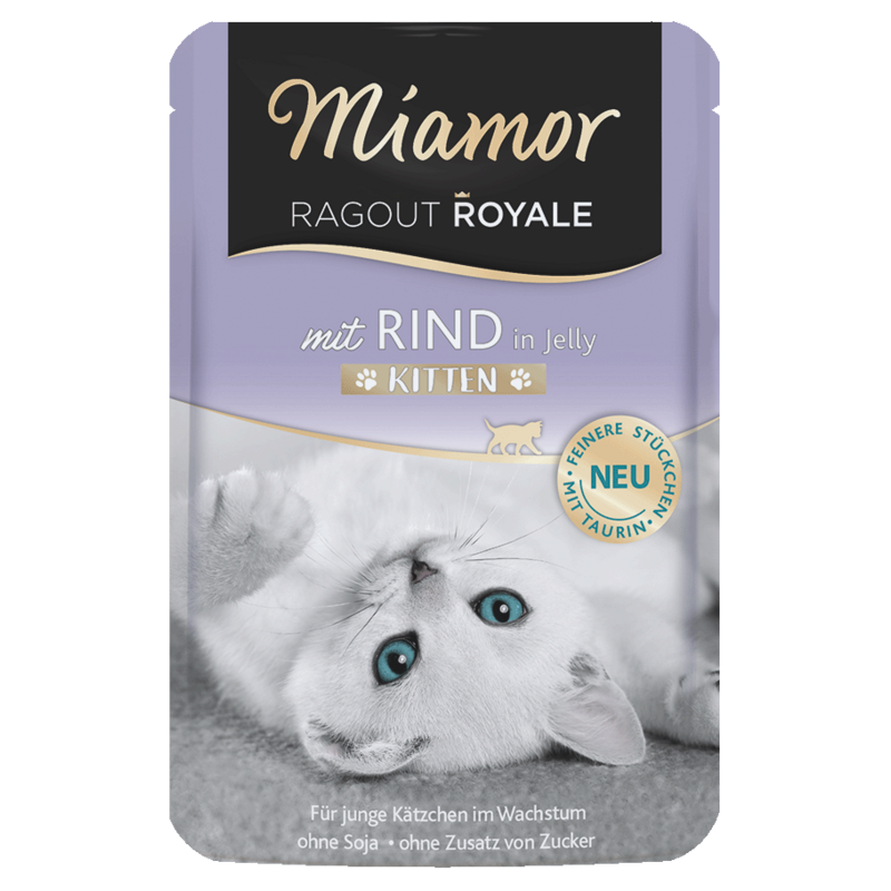 Miamor Cat Ragout Junior kapsa hovězí v želé 100g