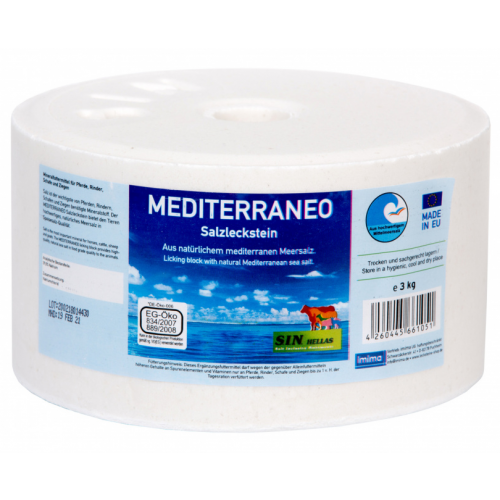 Minerální liz z prémiové mořské soli ze Středomoří Mediterraneo 3 kg
