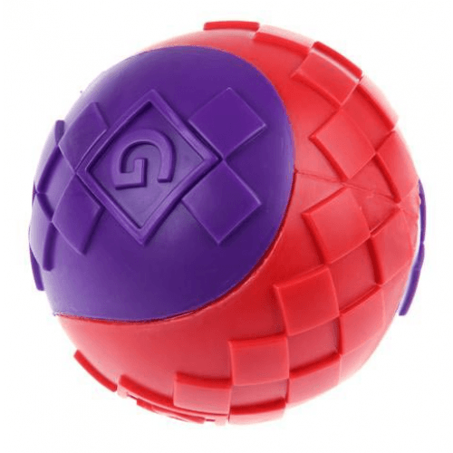 Hračka pes GiGwi Ball míček S červeno/purpurový