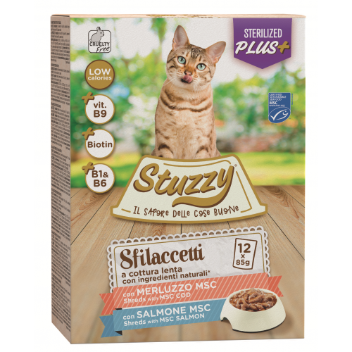 Stuzzy Cat kapsa Adult Sterilised rybí 12X85G