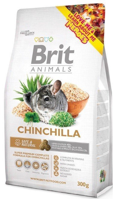 Brit Animals Chinchila Complete krmivo pro činčily