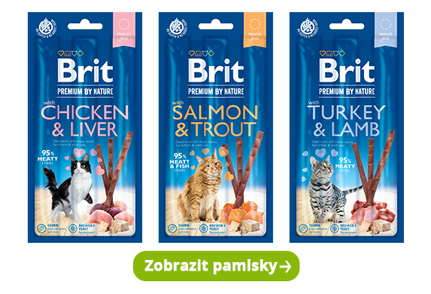 Brit Premium by Nature Cat Sticks pamlsky pro kočky