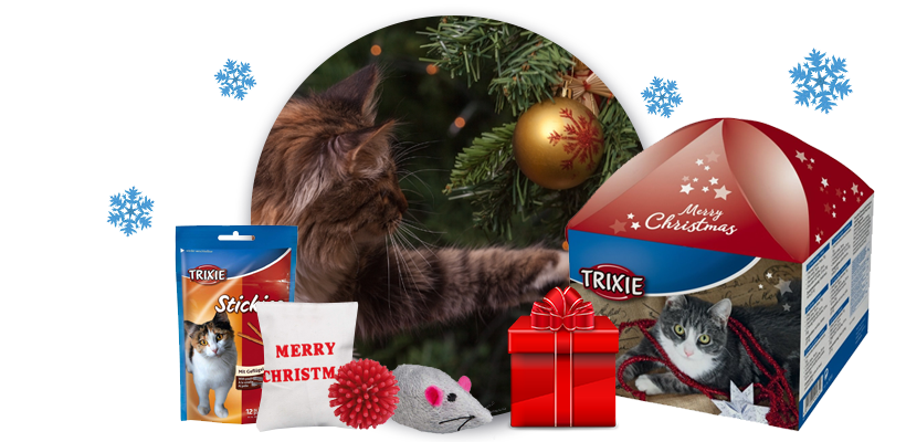 Vánoční krabička pro kočky Trixie