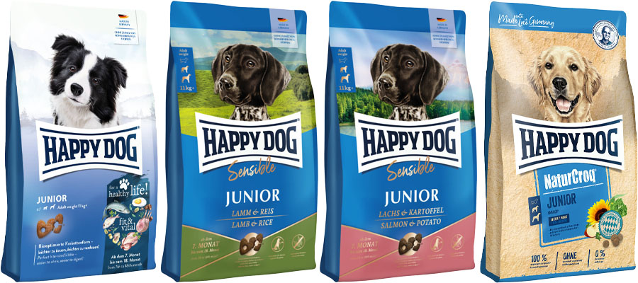 Řada krmiv Happy Dog Junior