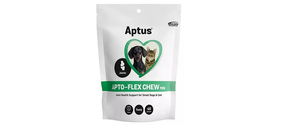 APTO-FLEX CHEW MINI – 40 žvýkacích tablet, je určen pro psy do 10 kg a kočky