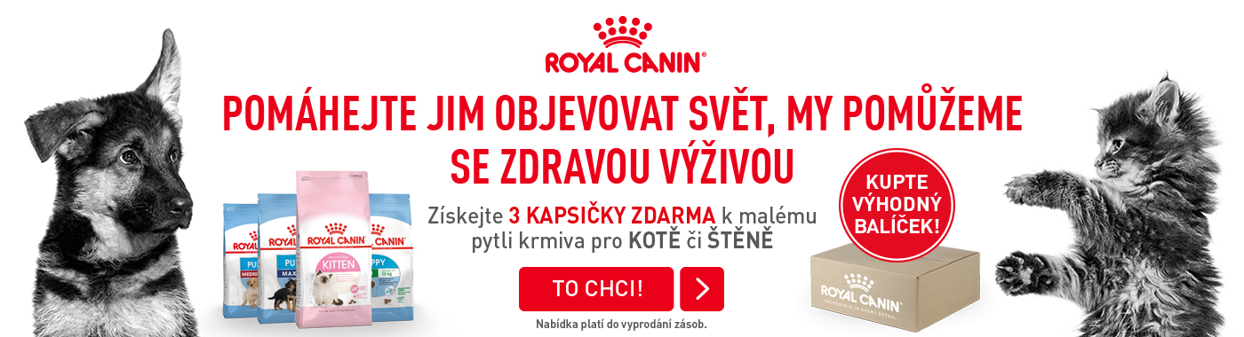 banner výhodné balíčky Royal Canin Kitten a Puppy